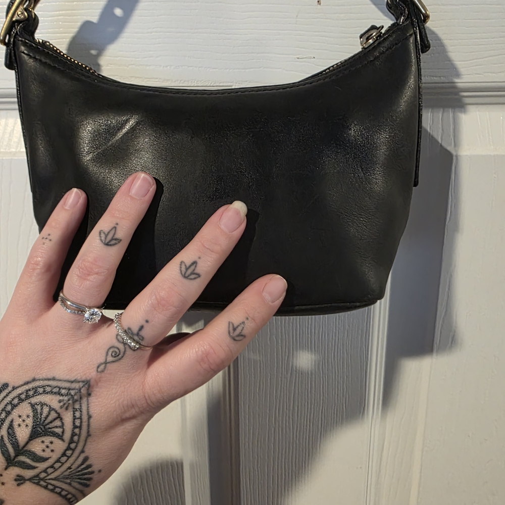 VINTAGE Coach bag -Legacy Leather Mini Demi Hobo Baguette
